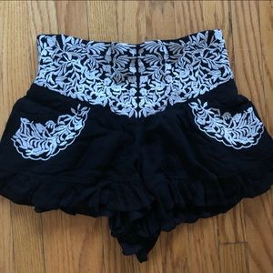 Angel Biba High Waisted Printed Soft Shorts - 10